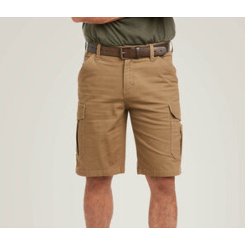 Ariat Rebar Shorts Men’s M4 Relaxed Dura Stretch Work Tough Field Khaki 32