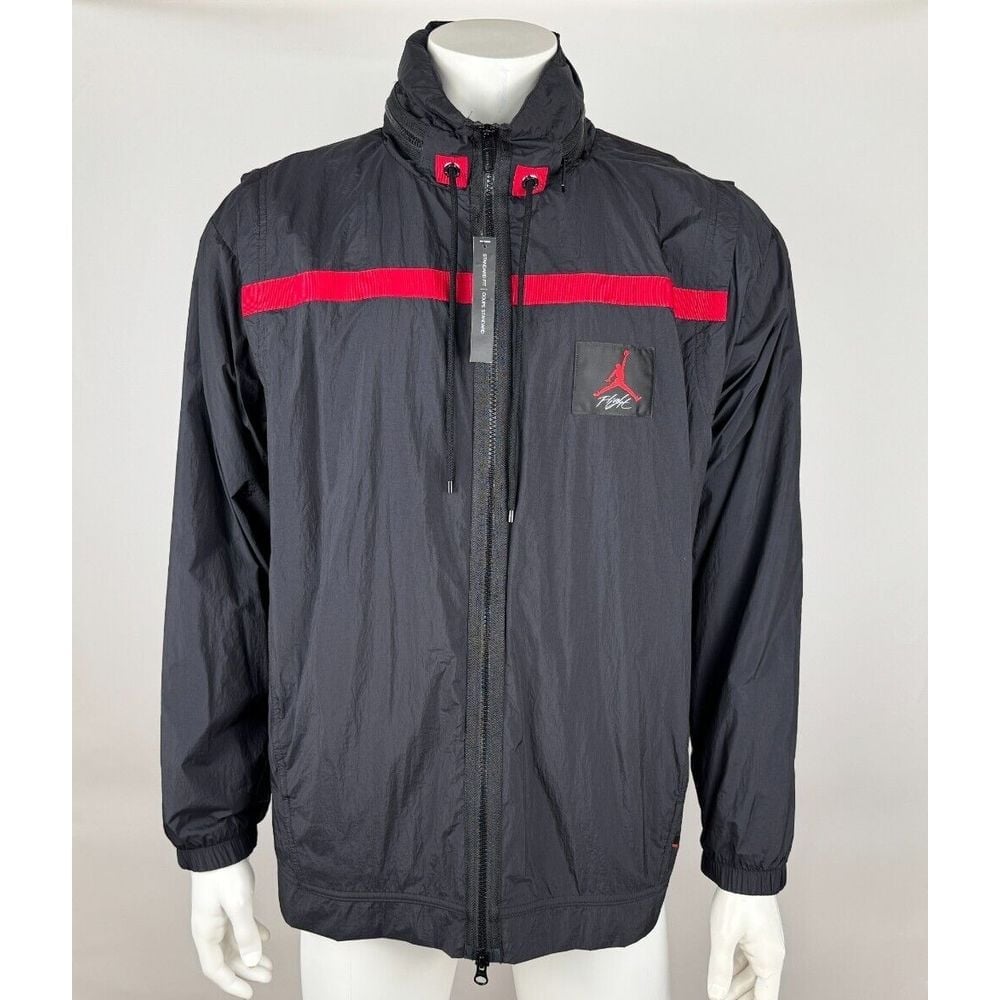 Nike Air Jordan Twist Flight Windbreaker Mens M NWT Nylon Hoodie AH6242 010
