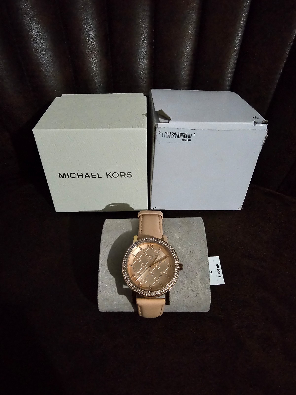 Michael Kors Women's Corey Three-Hand Blush Leather Watch 38mm