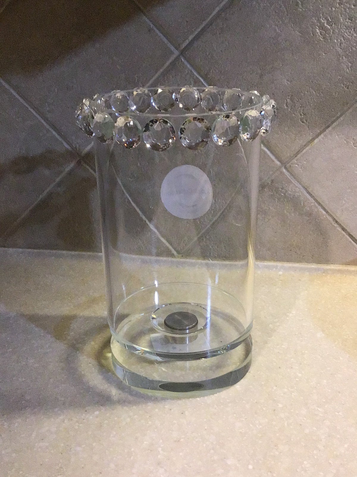 CRYSTAL BLING CANDLE HOLDER