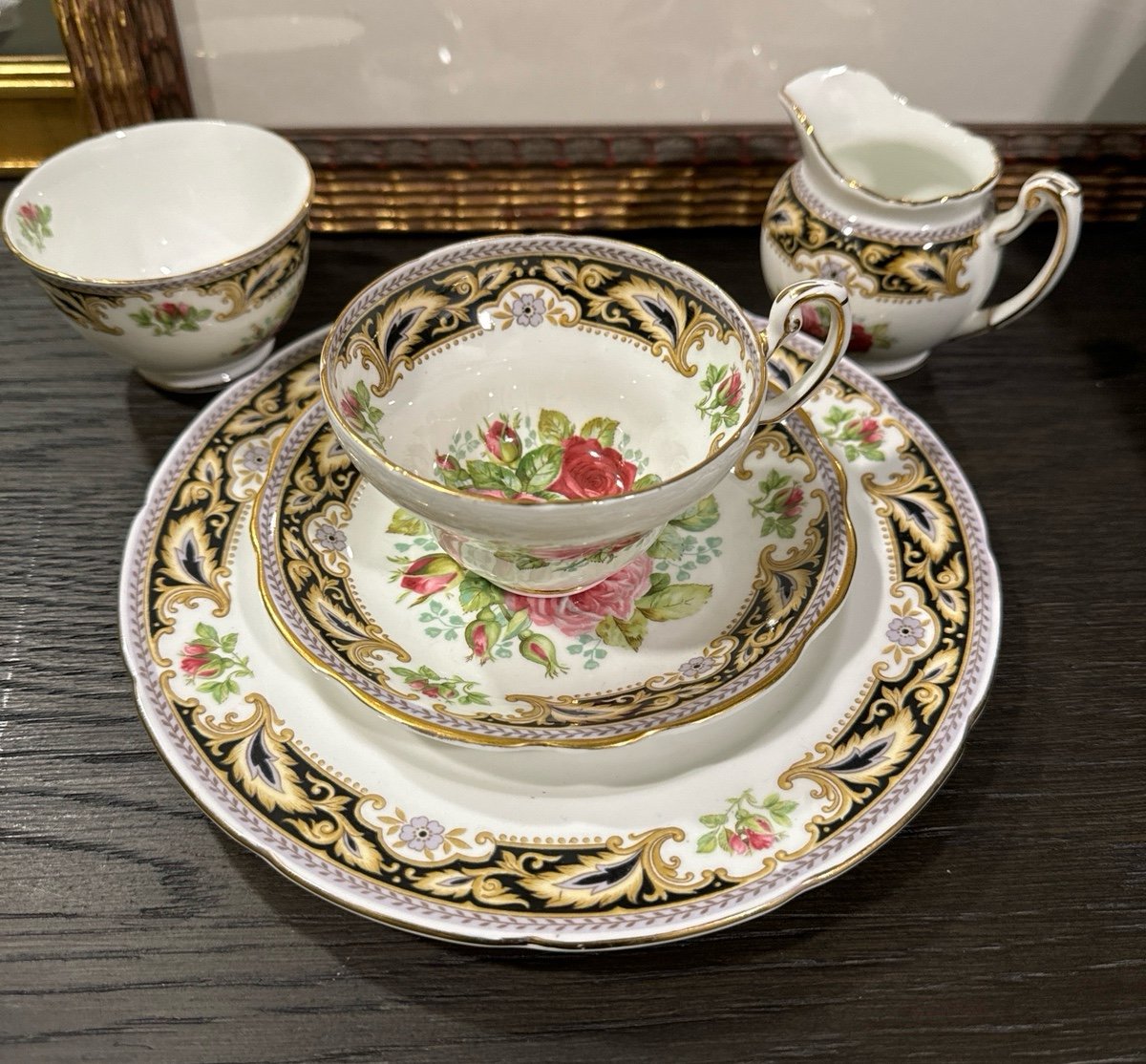 Foley Florence fine bone china 5 piece tea set
