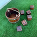 Dice Set (All Weather) with Cask, 5 Large Scorecards and Markers per Game
