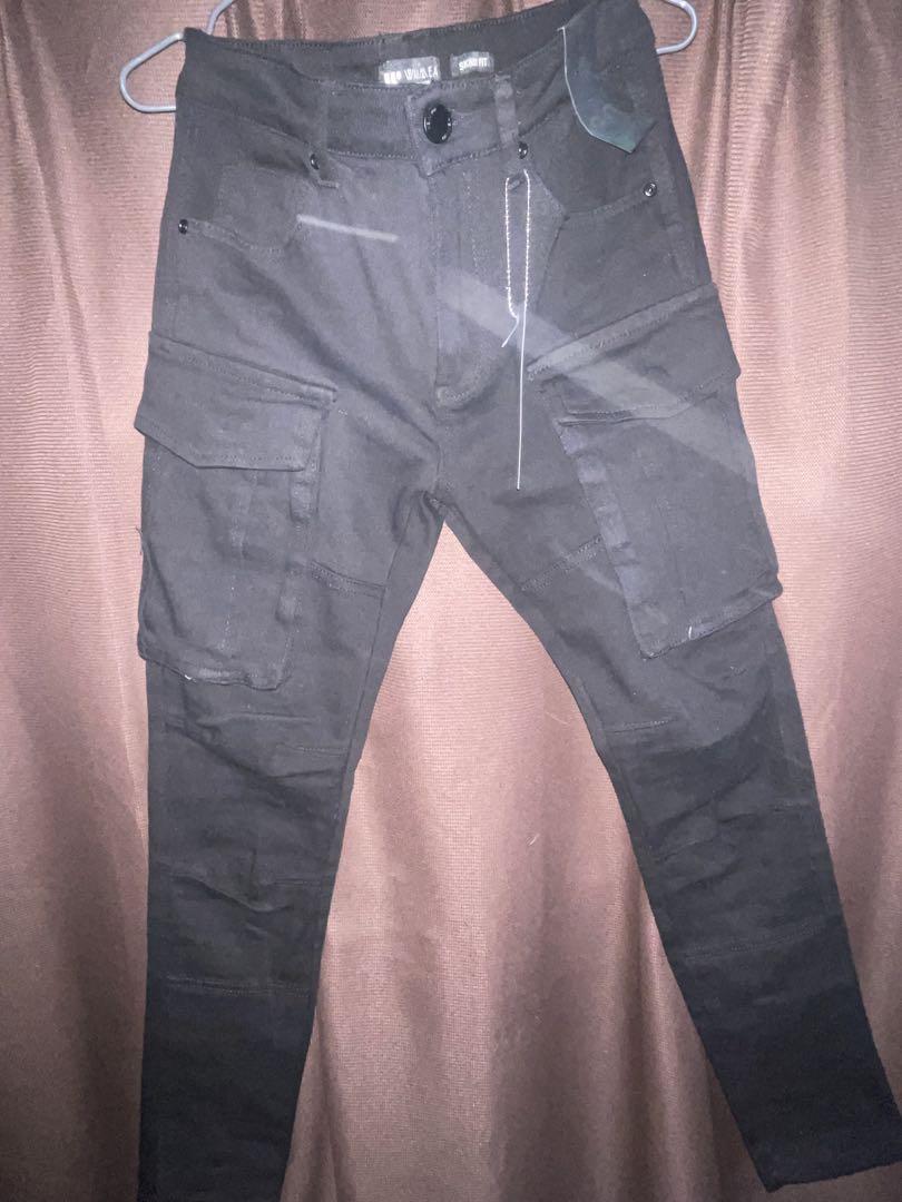 WAIMEA Skinny Fit Black Pants, Size 30