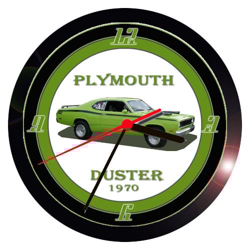 1970 PLYMOUTH DUSTER WALL CLOCK