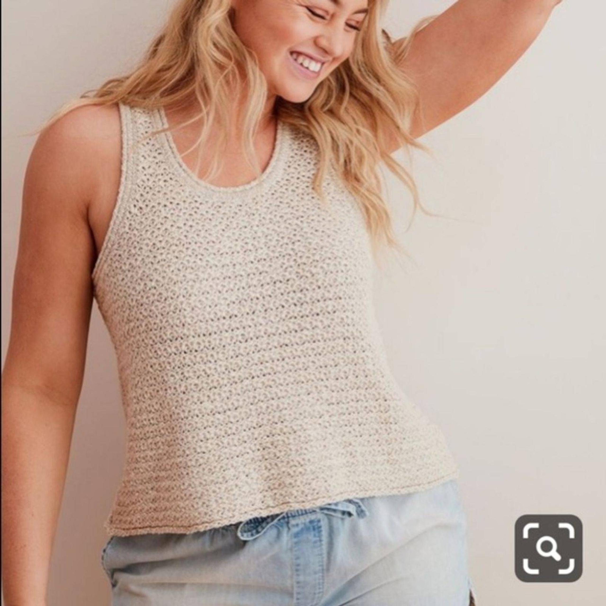 Aerie Open Knit Tank Top NWOT SZ M