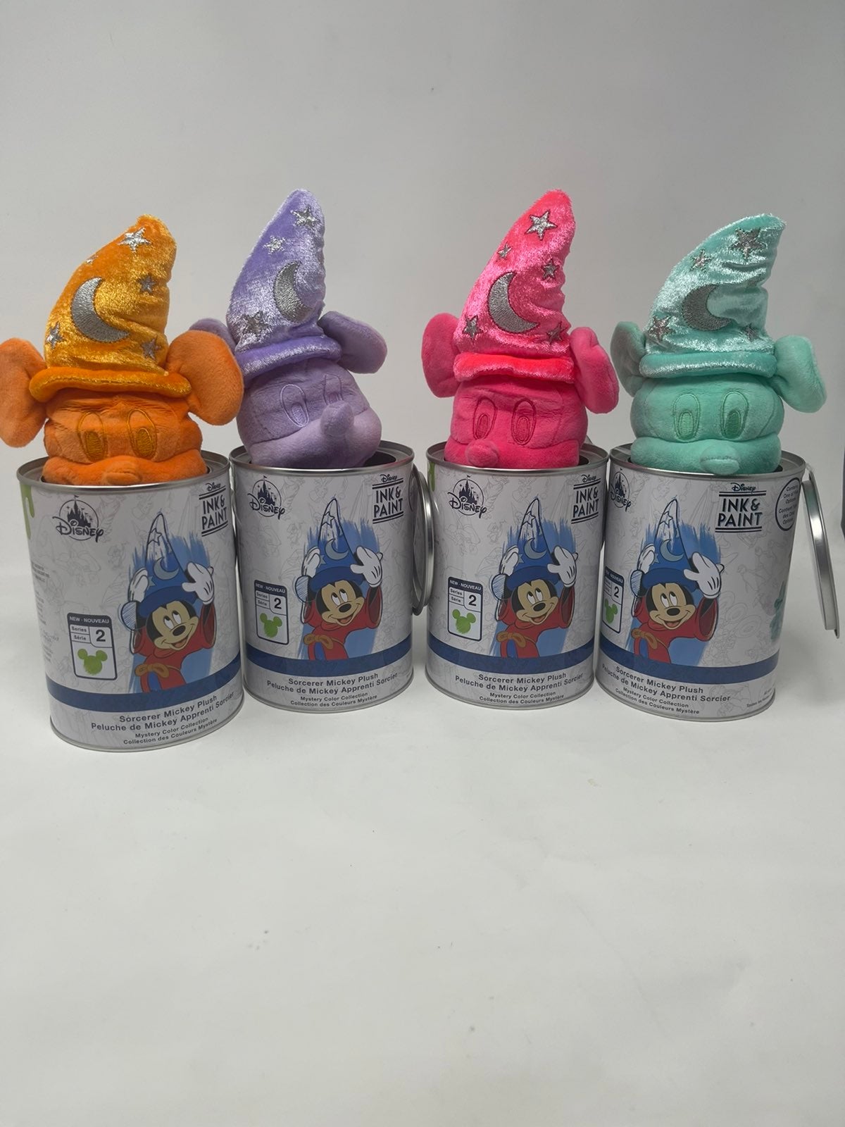 Disney ink and paint mickey plush set series 2