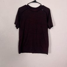 Lululemon Heathered Maroon & Black Swiftly Tech Short Sleeve Top