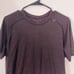Lululemon Heathered Maroon & Black Swiftly Tech Short Sleeve Top
