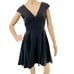 Anthropologie Peter Som x Made in Kind Black Paimpont Silk V-Neck Dress 4