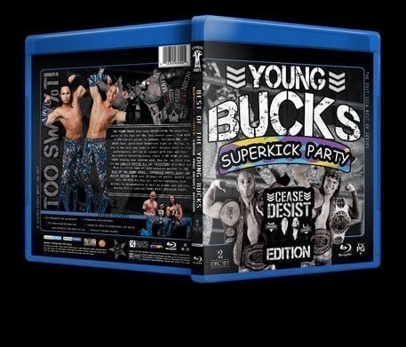 THE YOUNG BUCKS SUPERKICK PARTY CEASE AND DESIST EDITION BLU-RAY COLLECTION AEW