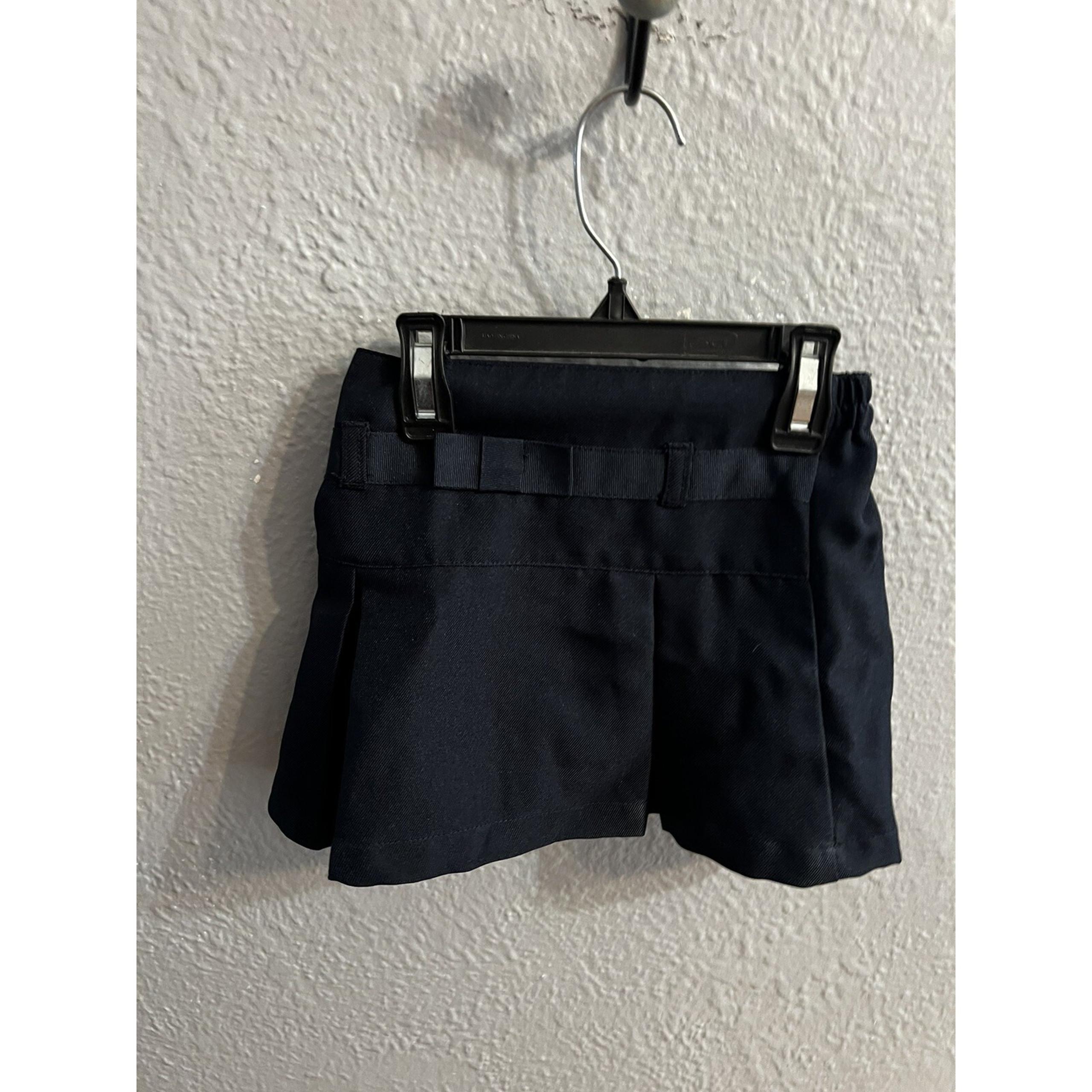Izod Girls Size 4 School Uniform Navy Skirt Skort