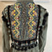 ZARA Womens Embroidered Pom Pom Jacket Size XS Military Tassel Boho Festival