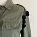 ZARA Womens Embroidered Pom Pom Jacket Size XS Military Tassel Boho Festival