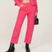 MOTHER Denim MOTHER SUPERIOR The Ditcher Crop Pink Jeans Size 26