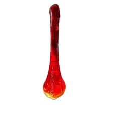 Gorgeous LE Smith red yellow hombre swung vase