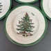 Spode Christmas Tree Bread & Butter Plates Green Band Lot of 4 - Retail 26 each