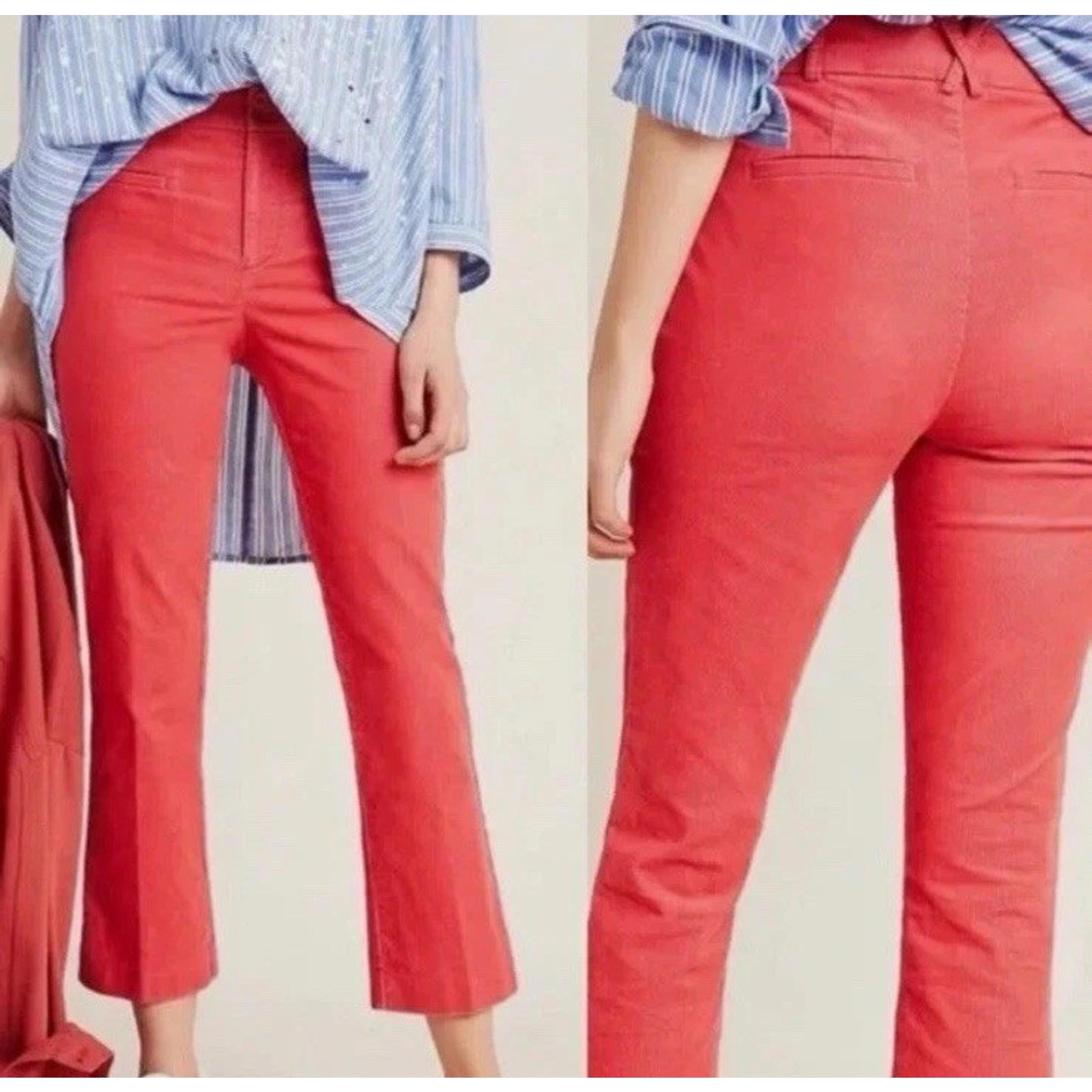 Anthropologie Womens Pants Size 6 Essential Collection Corduroy Pink/Rose