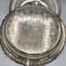 W.M. Rogers Serving Cloche Platter Silver Plate Copper Georgian Scroll 13