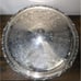 W.M. Rogers Serving Cloche Platter Silver Plate Copper Georgian Scroll 13