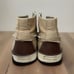 Polo Ralph Lauren Denton Casual Ankle Boat Shoes Canvas Men's Tan Size 10.5 D