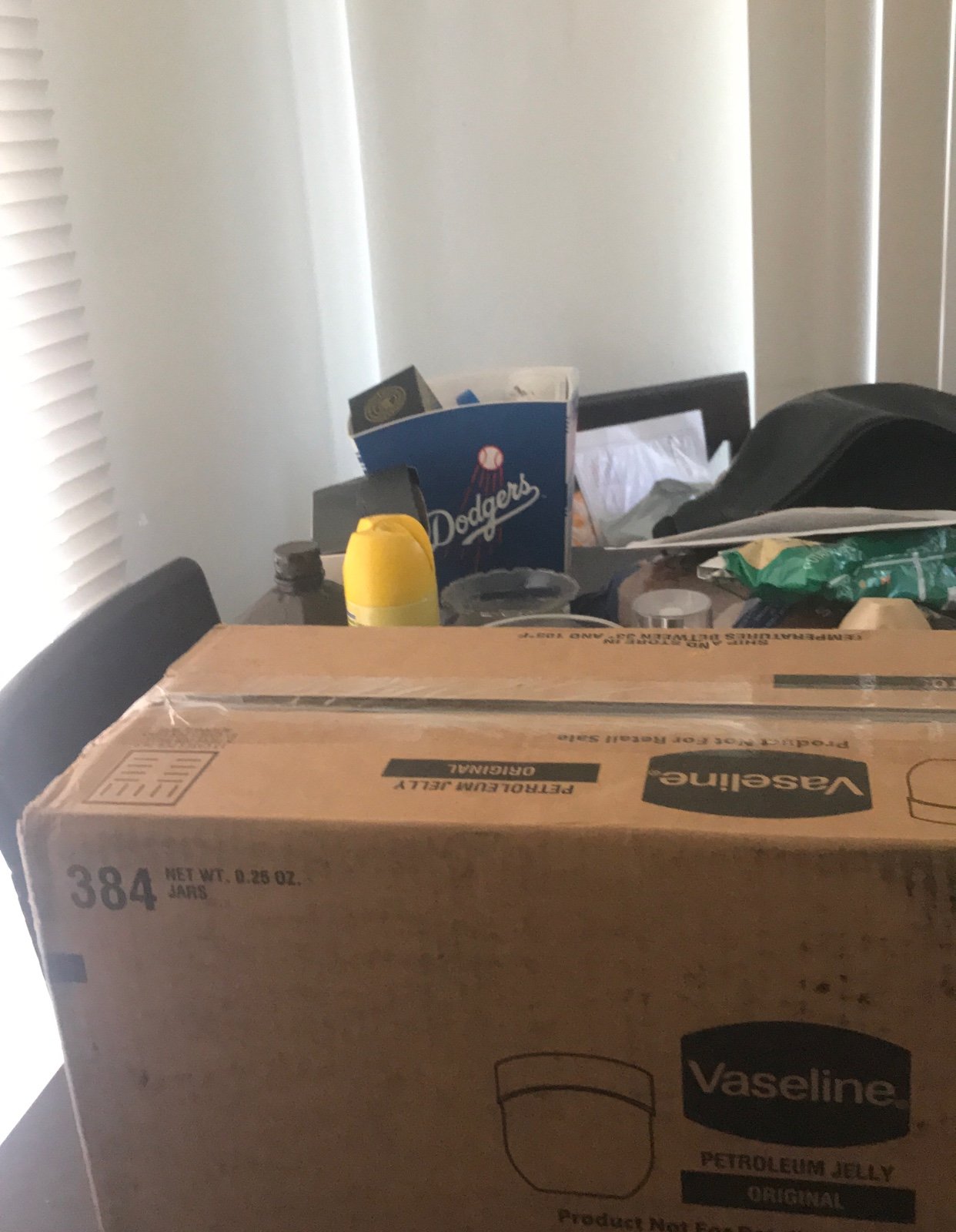 384 count of 0.25oz of Vaseline jars