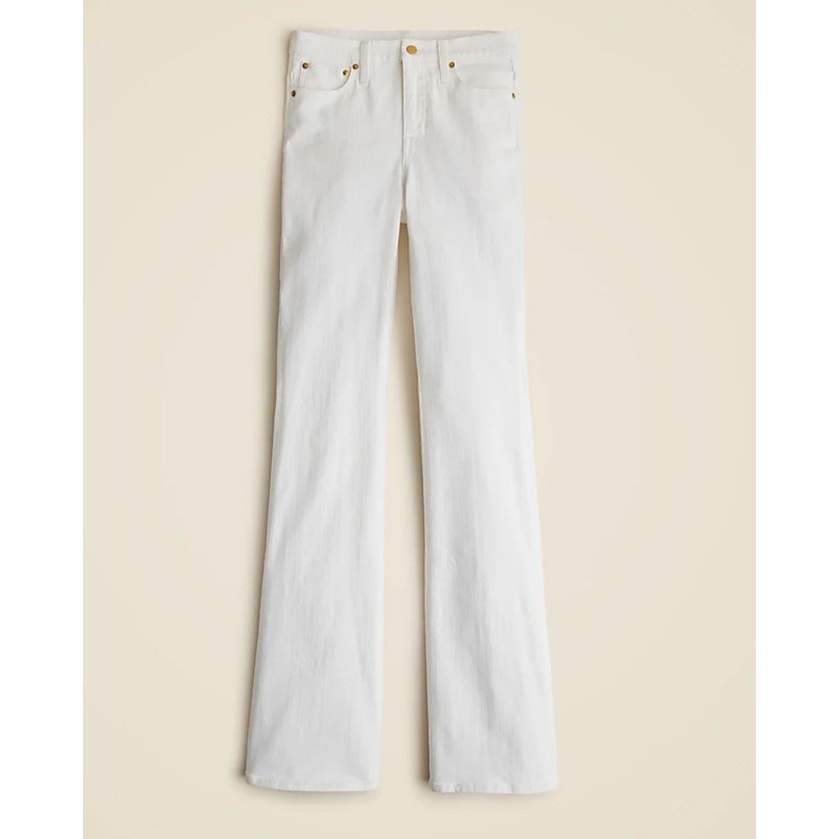 J Crew 2003 Bootcut Denim White Wash Jeans US Women's 28 Tall New