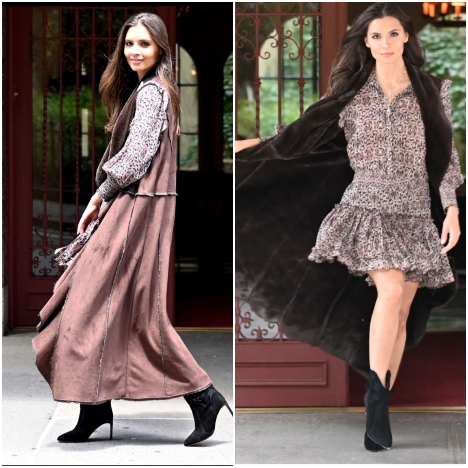 Muche Muchette Floor Length Faux Fur & F