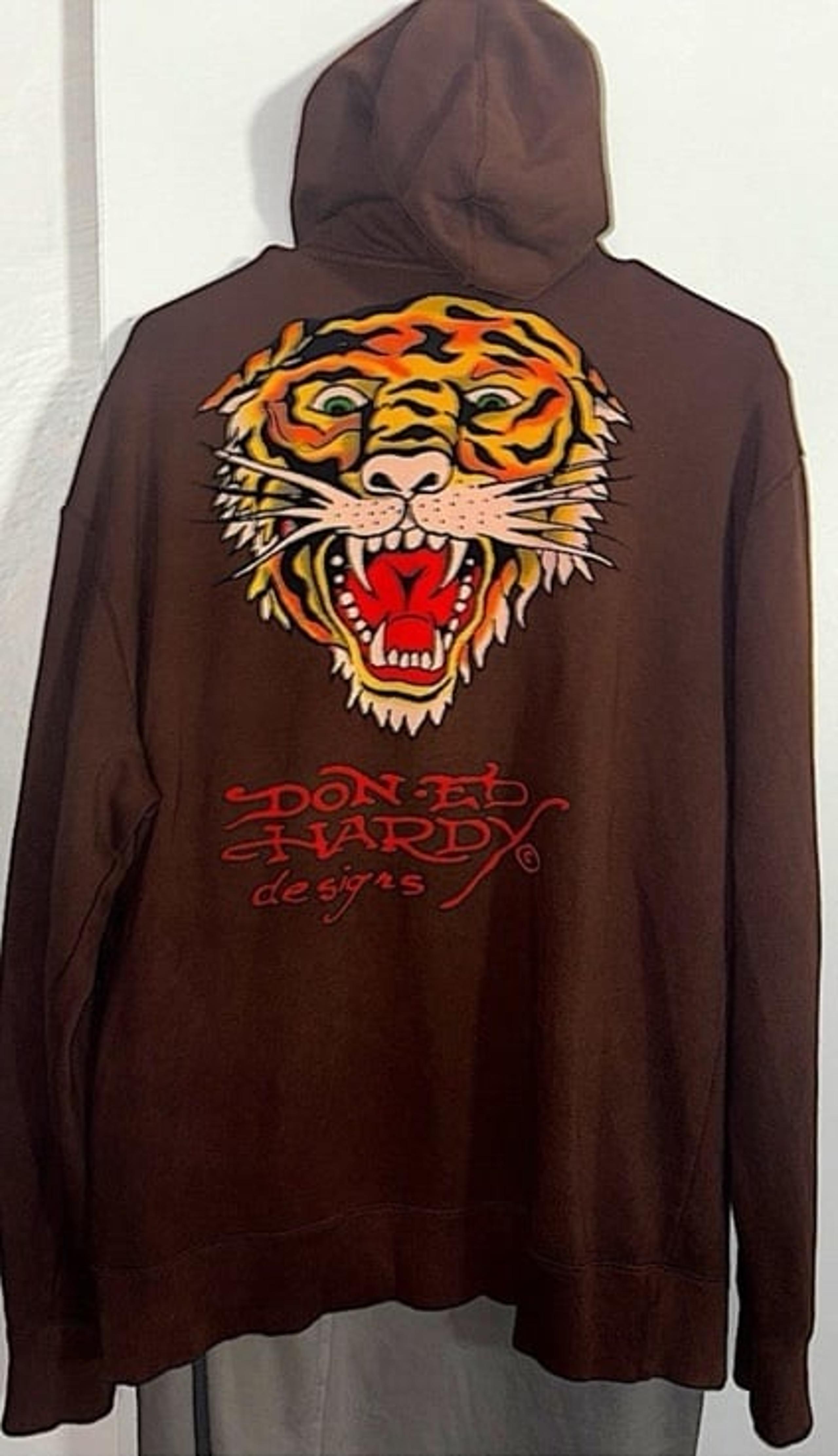 Ed hardy hoodie timeless vintage classic Christian Audigier designed flawless L