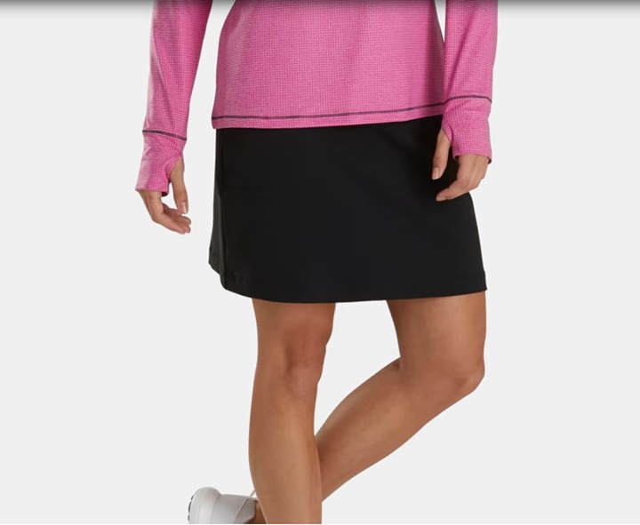 NWT Footjoy Performance Knit Black Skort Skirt