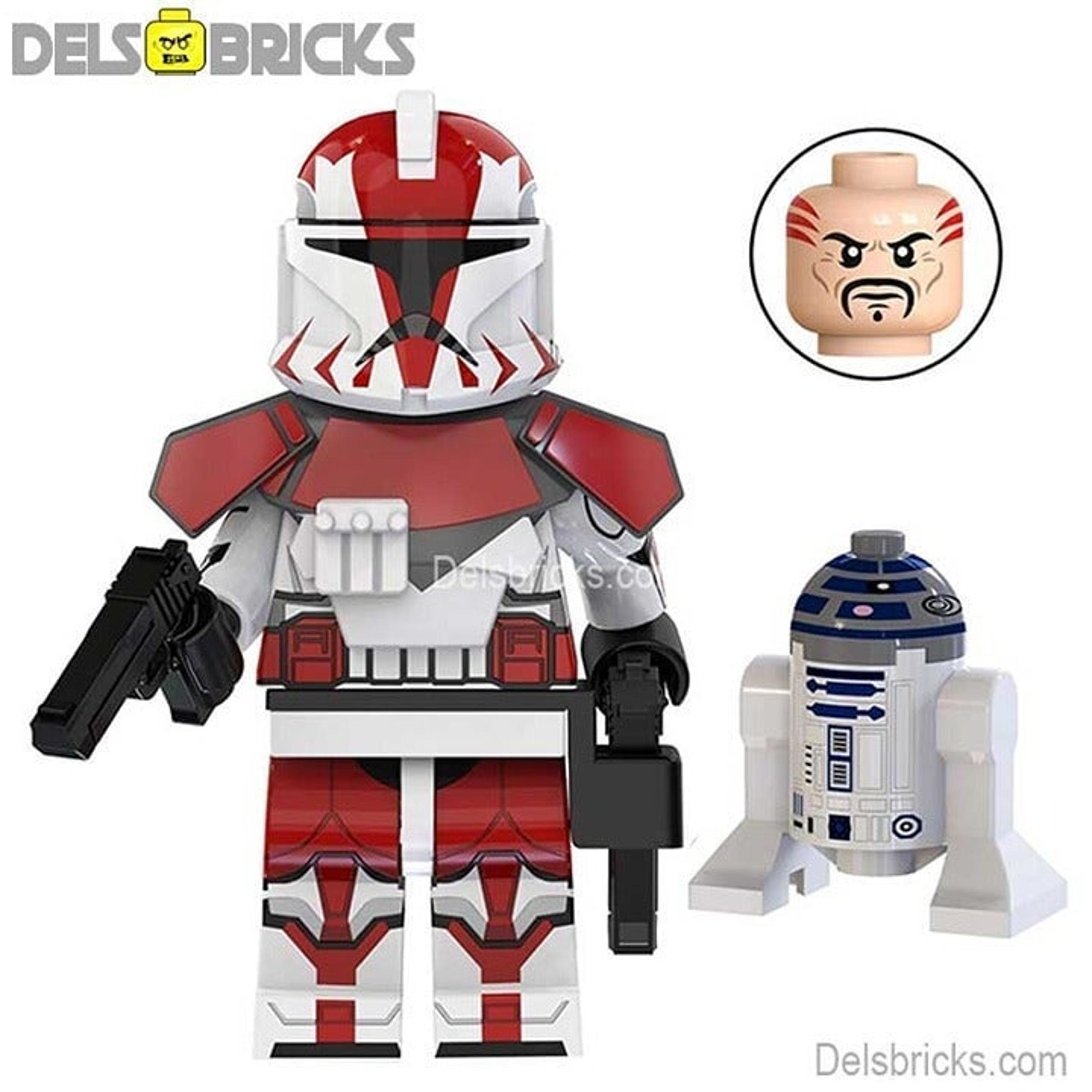 Clone Commander Ganch Lego Star Wars Minifigures Clone Wars building block toys