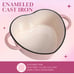 Paris Hilton Enameled Cast Iron Dutch Oven HeartShaped Pot with Lid Pink