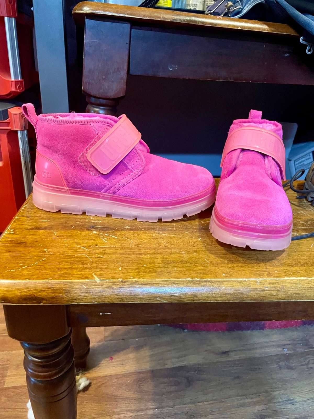 Ugg Pink Neumel Clear Chukka Boots