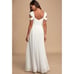 NWT Lulu's Make Me Move Double Strap White Bridal Wedding Maxi Dress