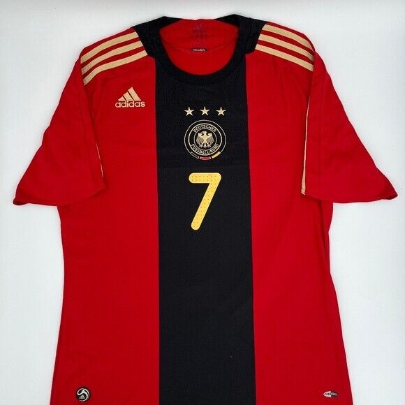 Schweinsteiger #7 Germany 2008/2009 Away ORIGINAL Adidas VTG Soccer Jersey (M)