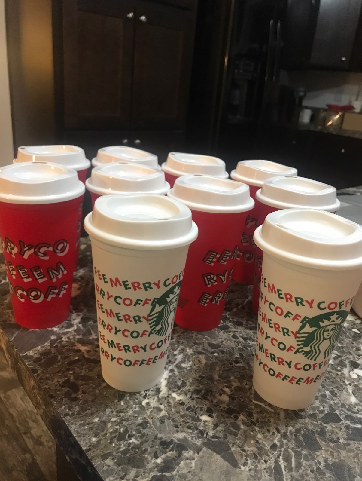 Starbucks Reusable Holiday Cups (10 pack