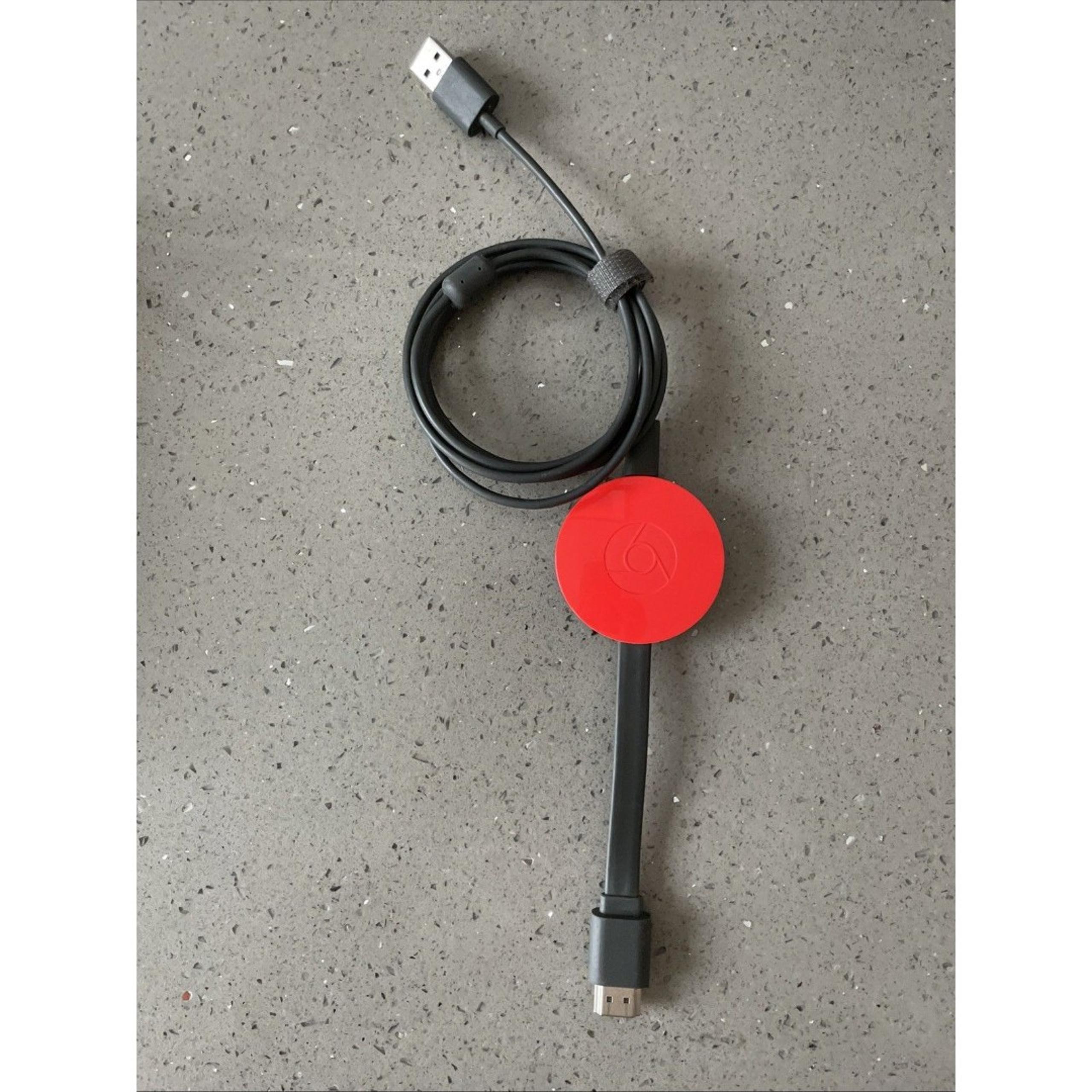 Google Chromecast 2 1080p Media Streaming Device - Red (NC2-6A5)