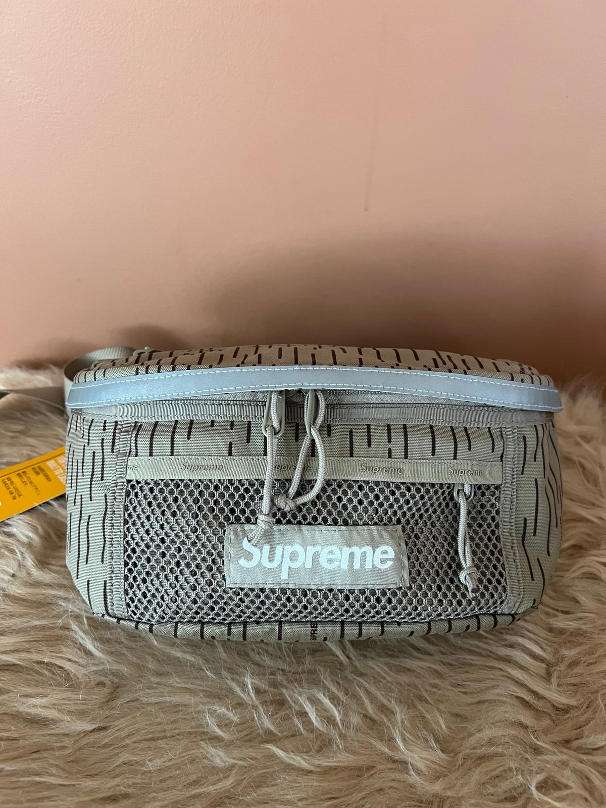 Supreme Beige Nylon Body Waist Bag New With Tag