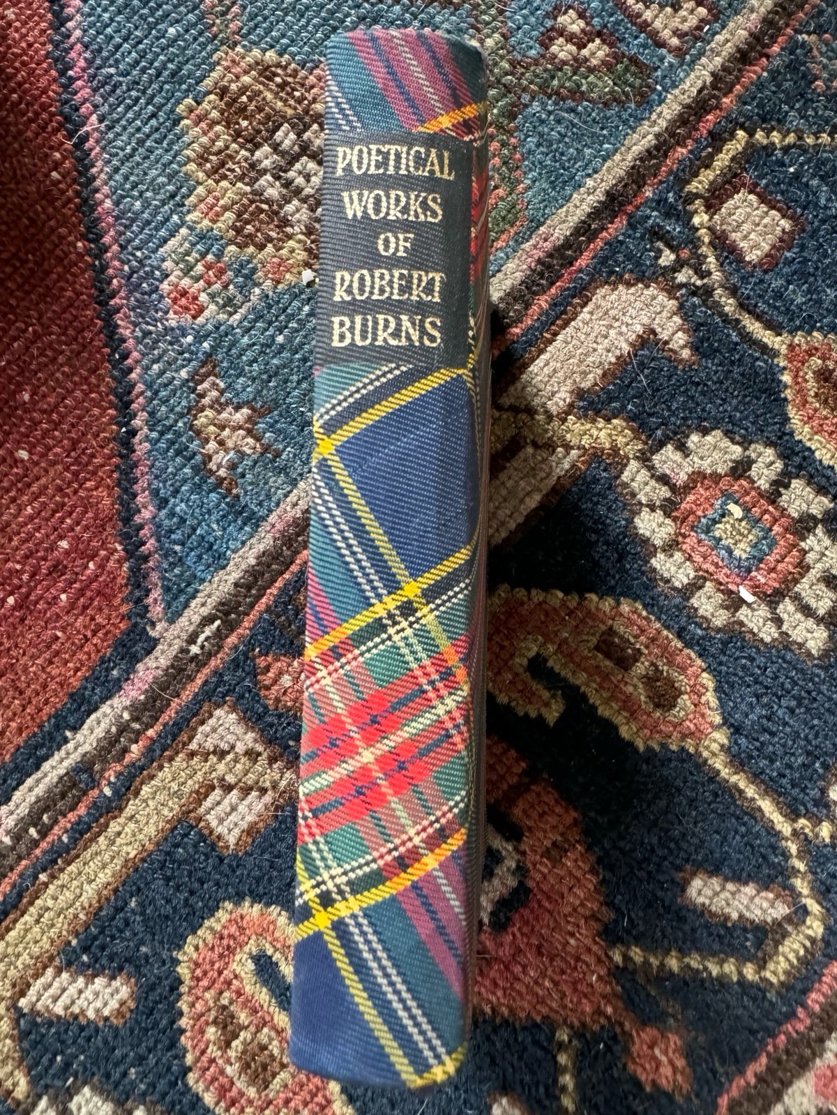 Vintage 1940s Plaid-Cover Mini Softcover: “The Poems & Songs of Robert Burns