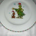 NEW ZRIKE DR SEUSS HOW THE GRINCH STOLE CHRISTMAS MAX WHITE DINNER PLATE 10.5”
