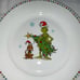 NEW ZRIKE DR SEUSS HOW THE GRINCH STOLE CHRISTMAS MAX WHITE DINNER PLATE 10.5”