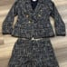 Charter Club | Elegant Tweed Blazer and Shorts Set with Gold Buttons- 6/8
