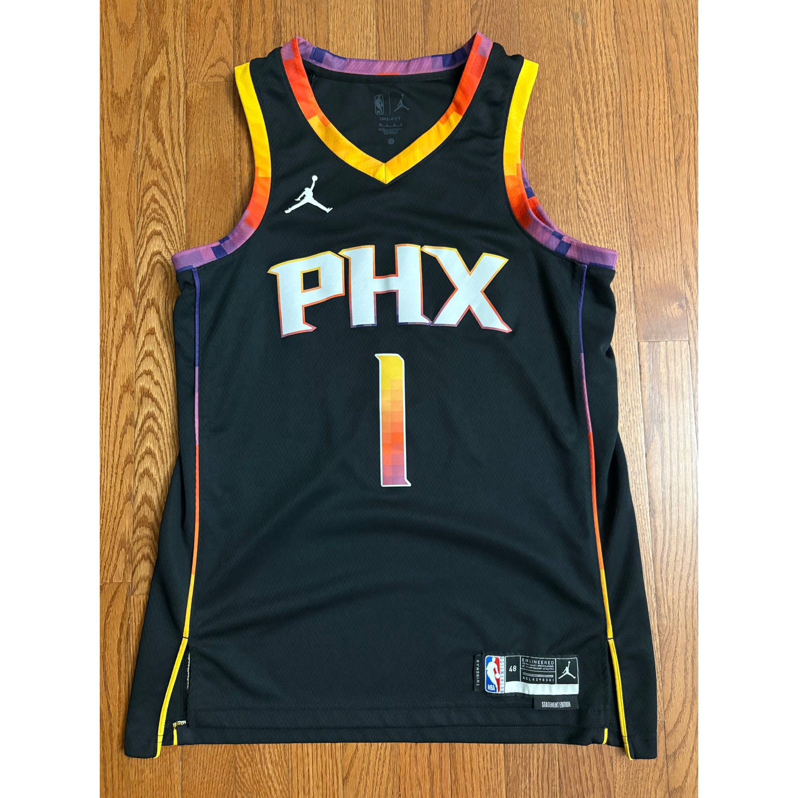 Phoenix Suns Devin Booker Statement Edition Nike Dri-Fit Jersey Size Large 48