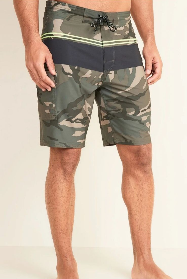 Old Navy Cargo Camo Swim Trunks NWT 40