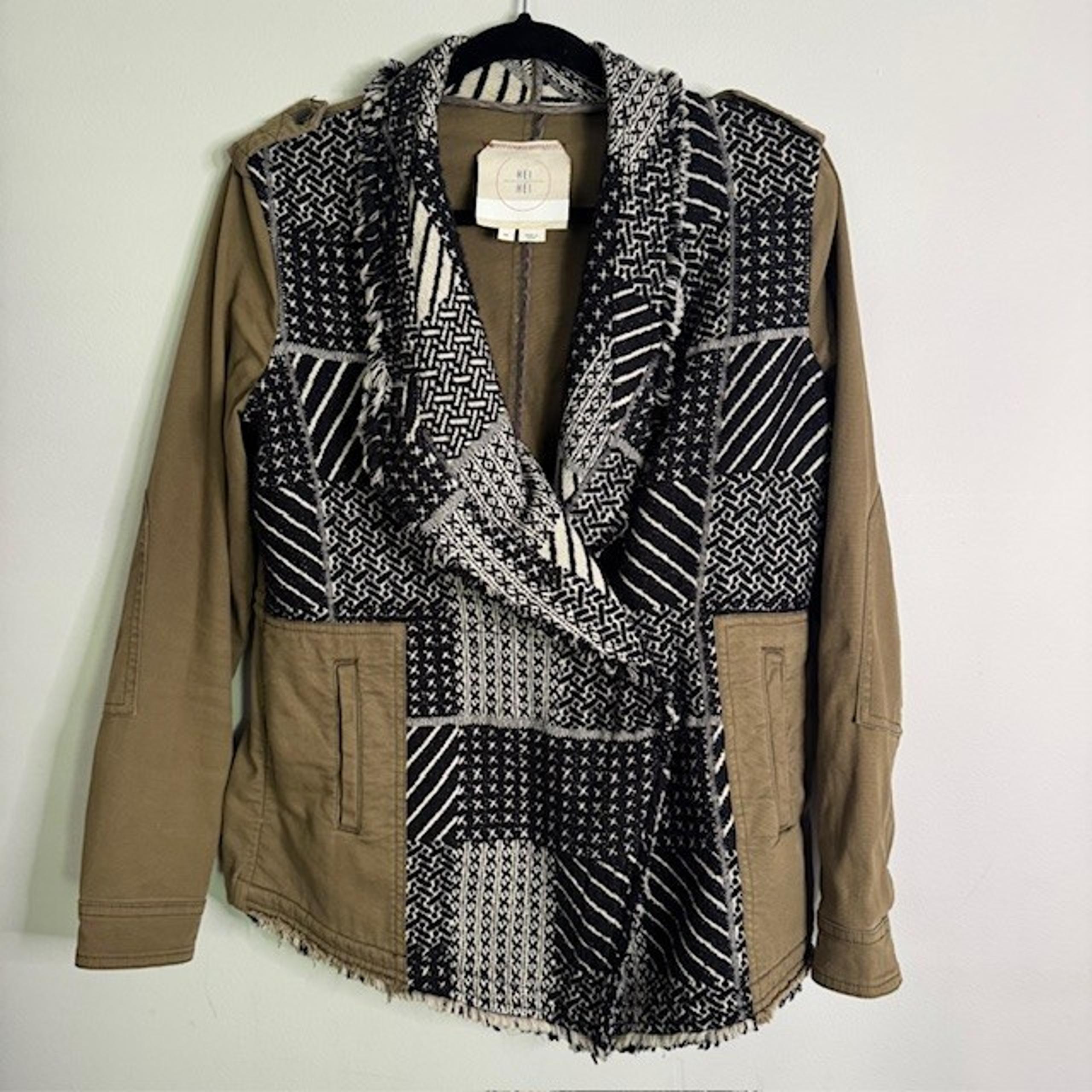 Hei Hei Fringed Fieldwork Military Style Jacket Szie XS - Anthropologie