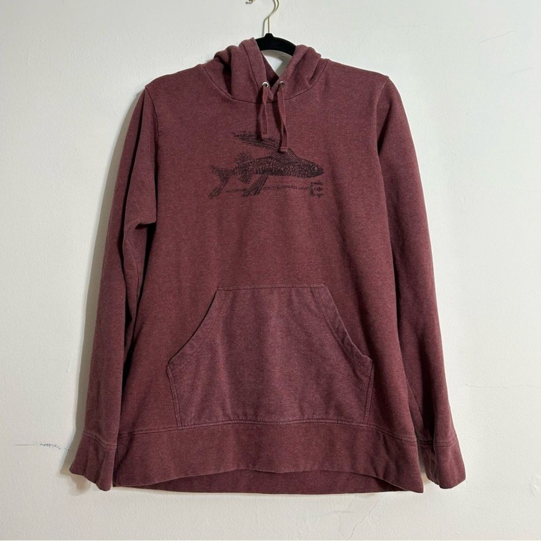 Patagonia Womens's Ballpoint Flying Fish Midweight Pullover Hooded Sweatshirt