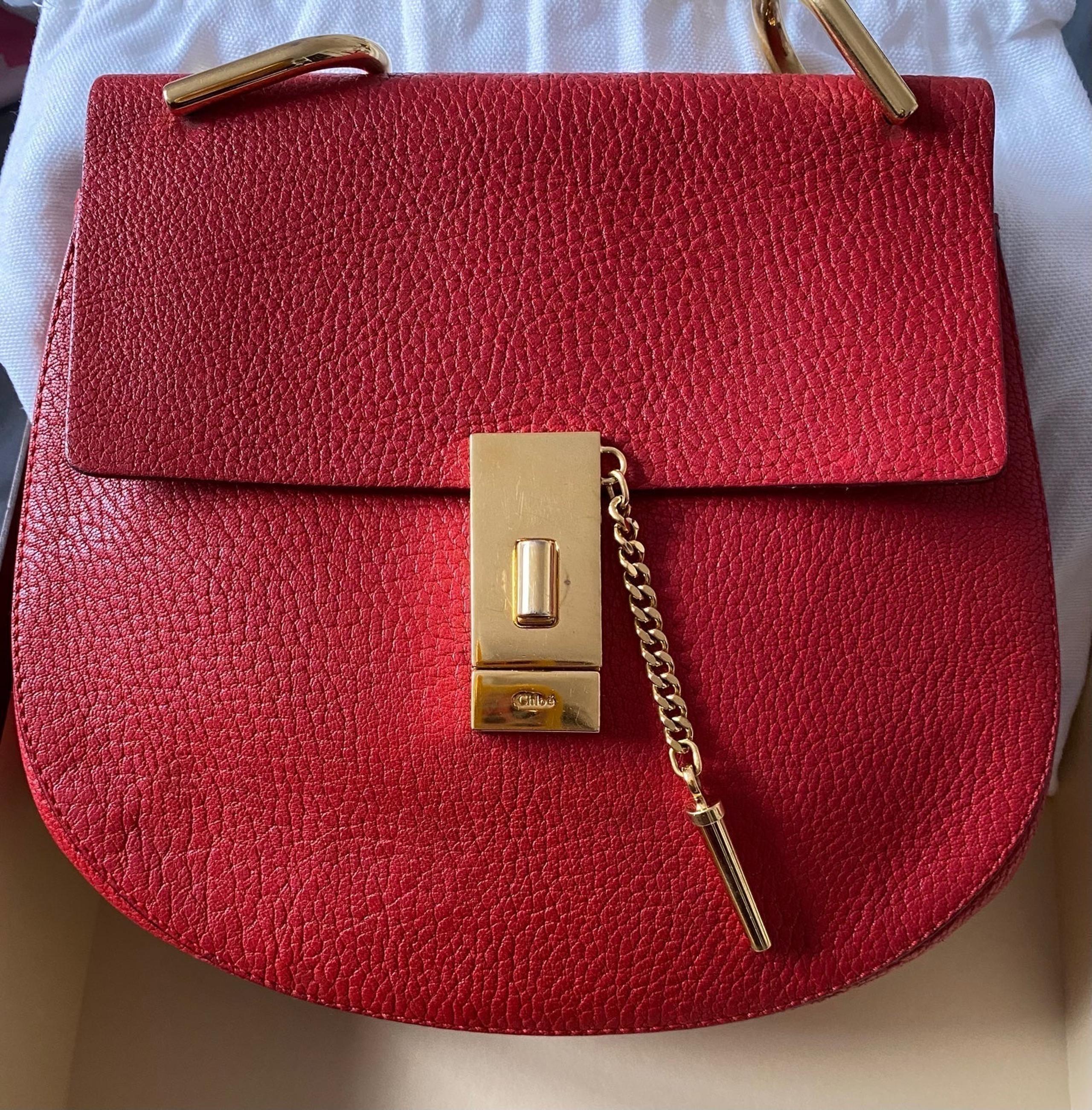 Chloe small drew shoulder bag RED