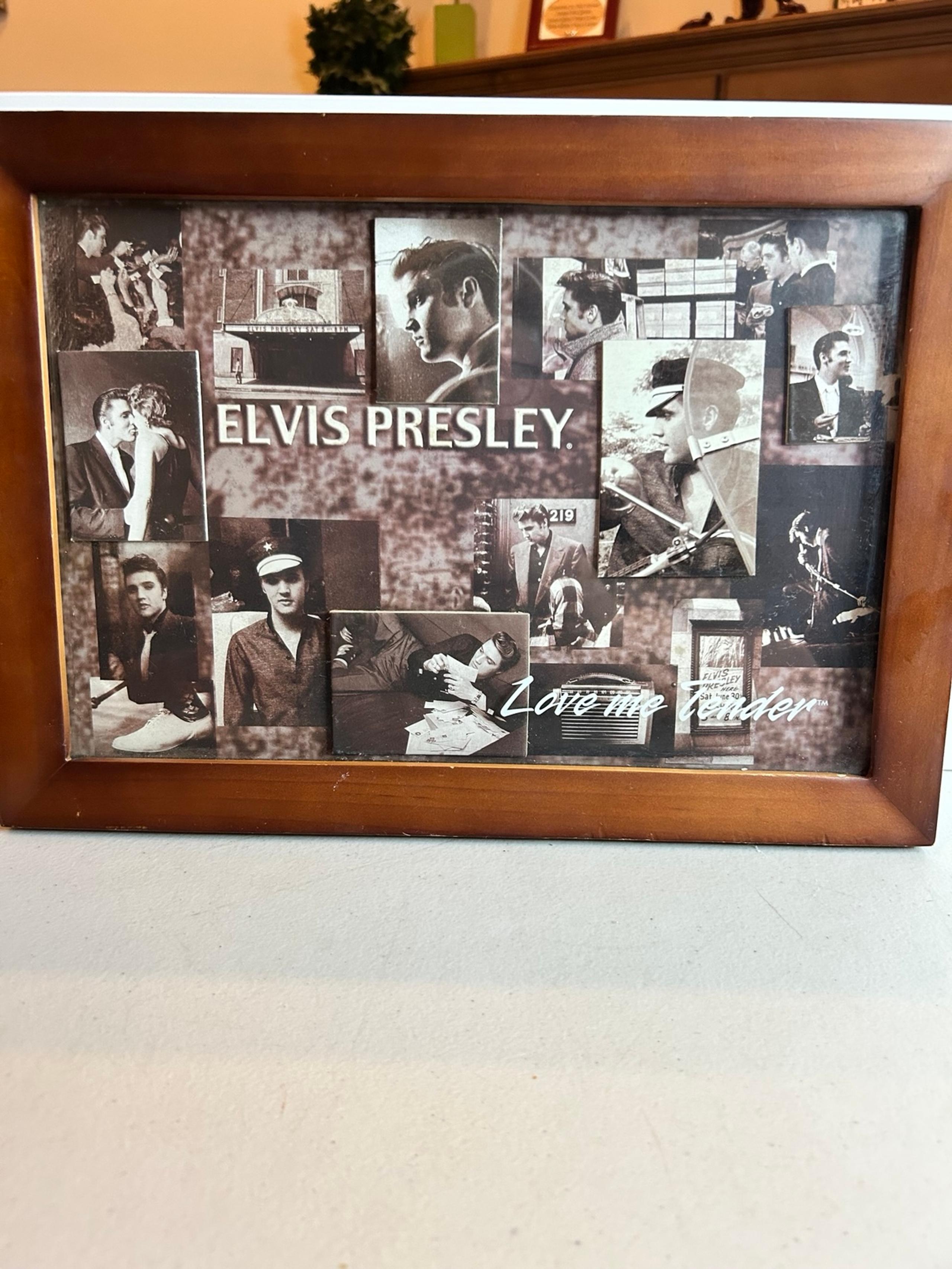Vintage Elvis Presley Love Me Tender Shadow Box Picture Set