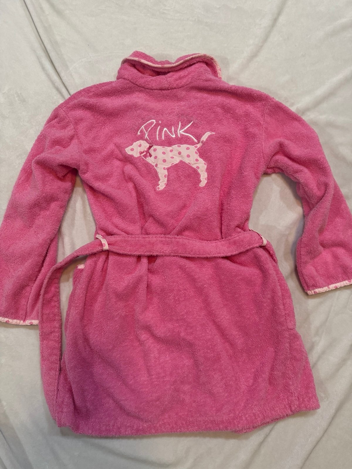 ULTRA Rare PINK Pink and White Towel Robe