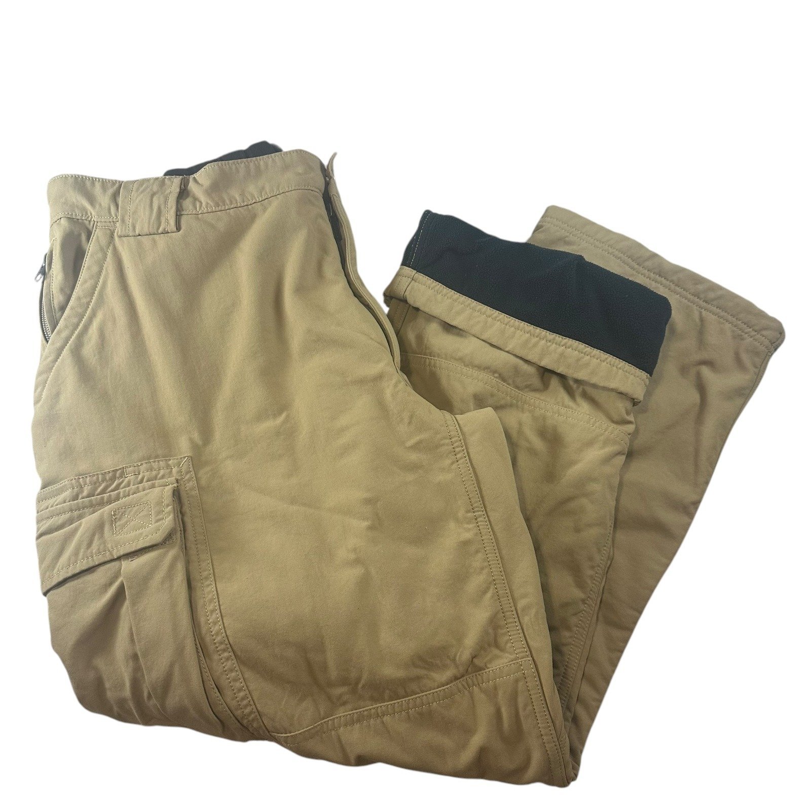 Duluth Trading Co. Men's Flex Fire Hose Fleece Lined Cargo Carpenter Pants XLx30