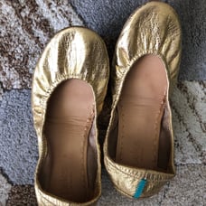 Tieks Golden Glitz Flats sz 8